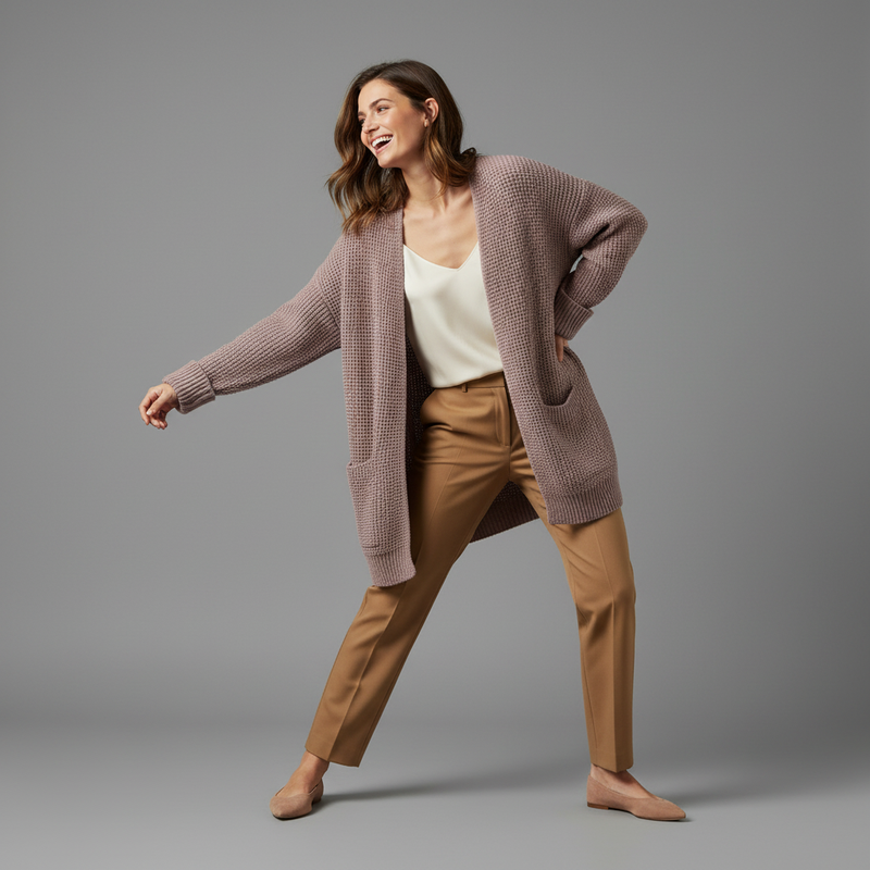 Elegant Women's Cardigan | Versatile Black Cardigan Sweater