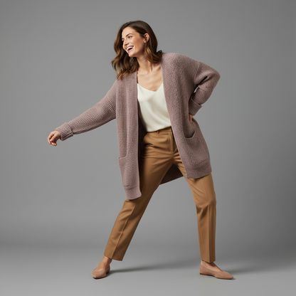 Elegant Women's Cardigan | Versatile Black Cardigan Sweater