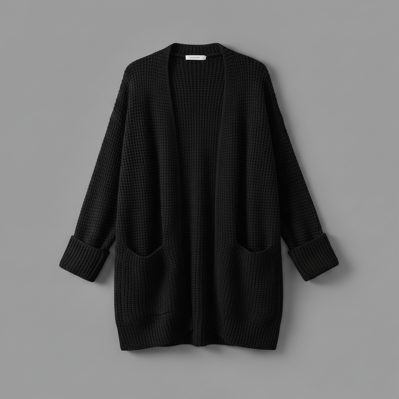 Elegant Women's Cardigan | Versatile Black Cardigan Sweater