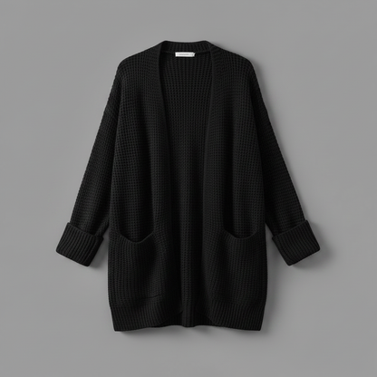 Elegant Women's Cardigan | Versatile Black Cardigan Sweater