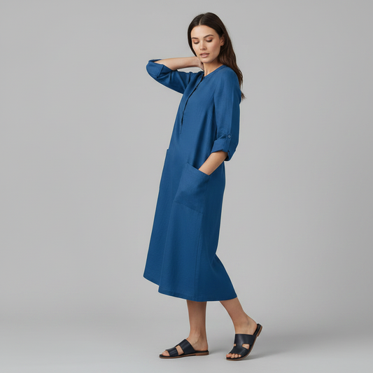 Tina | Women's Plus Size Summer Maxi Dress in Soft Fabric