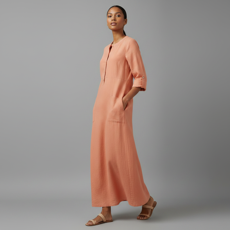 Tina | Women's Plus Size Summer Maxi Dress in Soft Fabric
