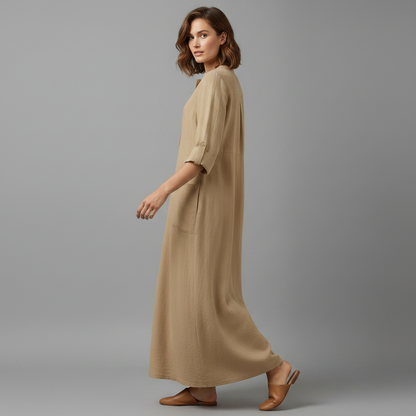 Tina | Women's Plus Size Summer Maxi Dress in Soft Fabric