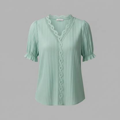 Elegant Puff Sleeve Blouse | Women's Summer Top