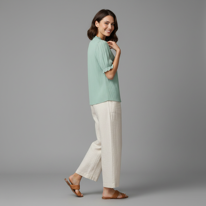 Elegant Puff Sleeve Blouse | Women's Summer Top